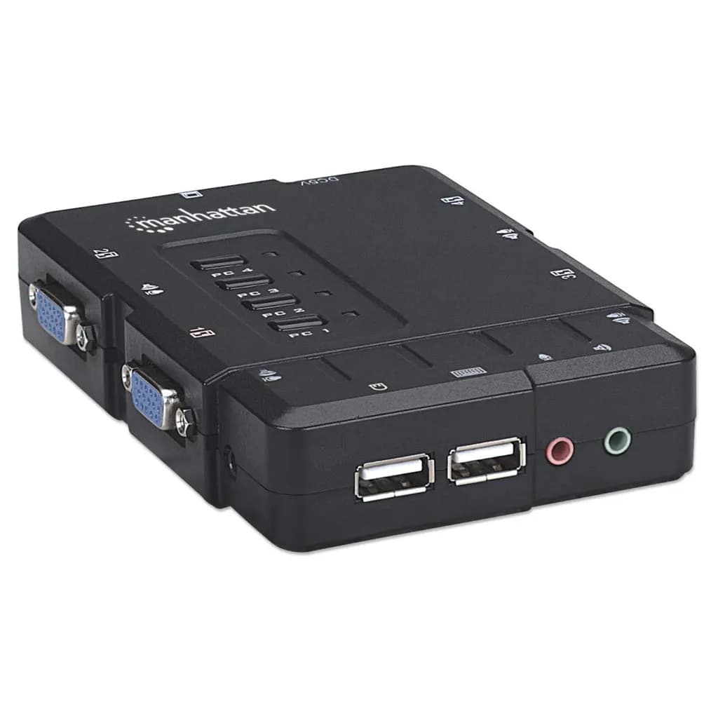 Manhattan Switch KVM Compacto 4 Puertos 2