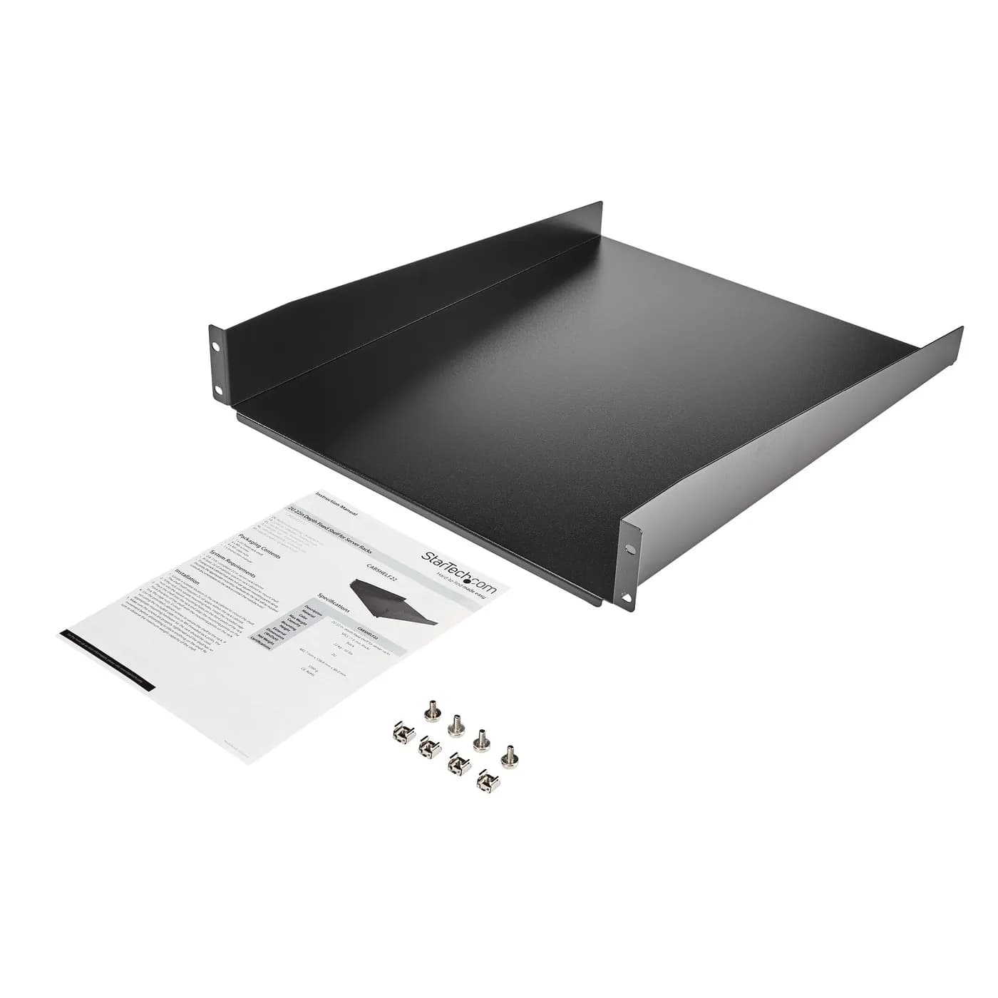 StarTech.com Charola 2U 22in (558.8mm) de Profundidad Fija para Armari 7