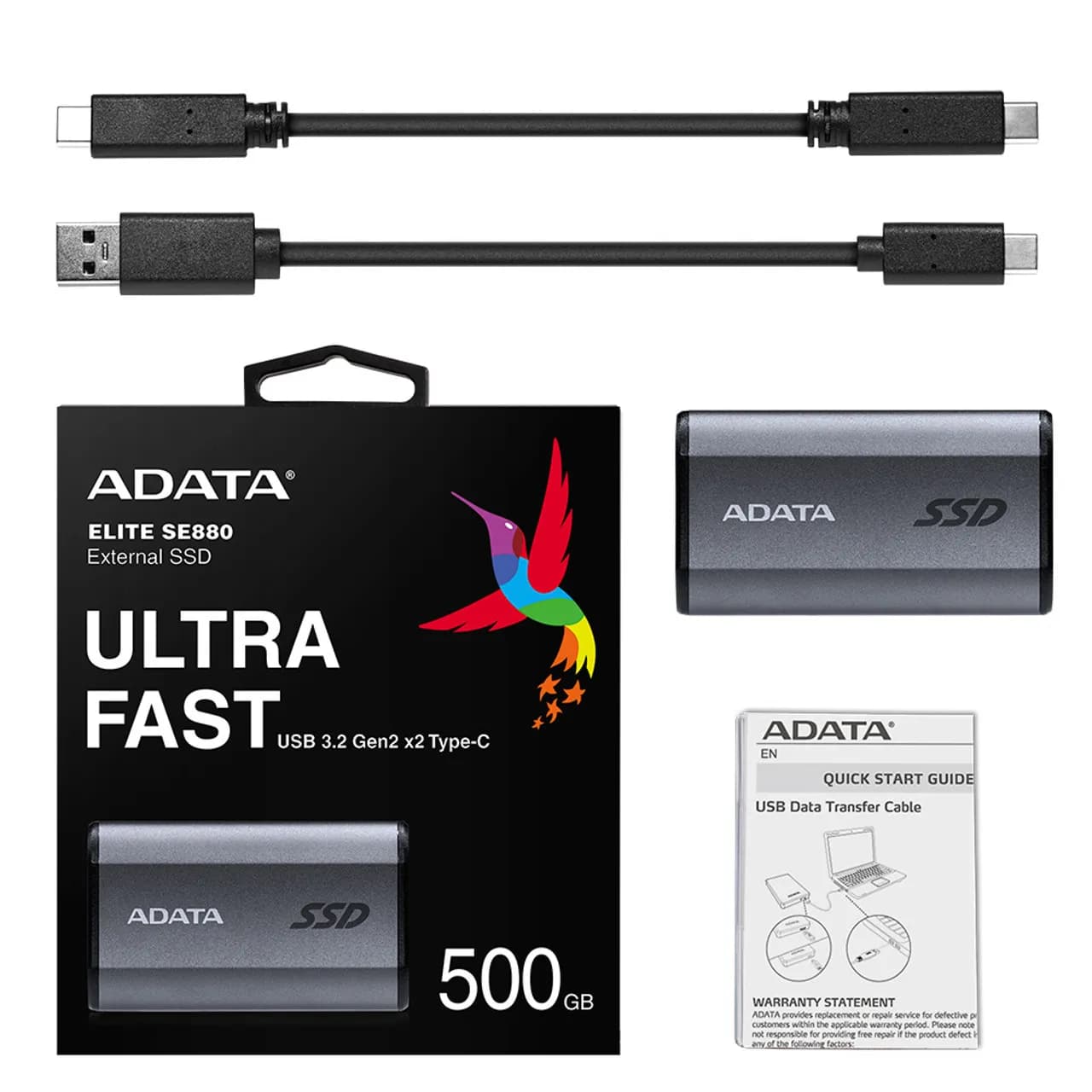 ADATA SE880 500 GB USB Tipo C 3.2 Gen 2 (3.1 Gen 2) Wifi Gris 7