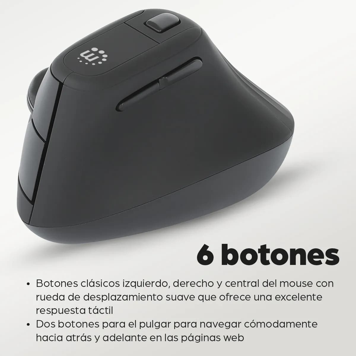 Manhattan 190336 ratón Oficina Diestro RF inalámbrico Óptico 1600 DPI 13