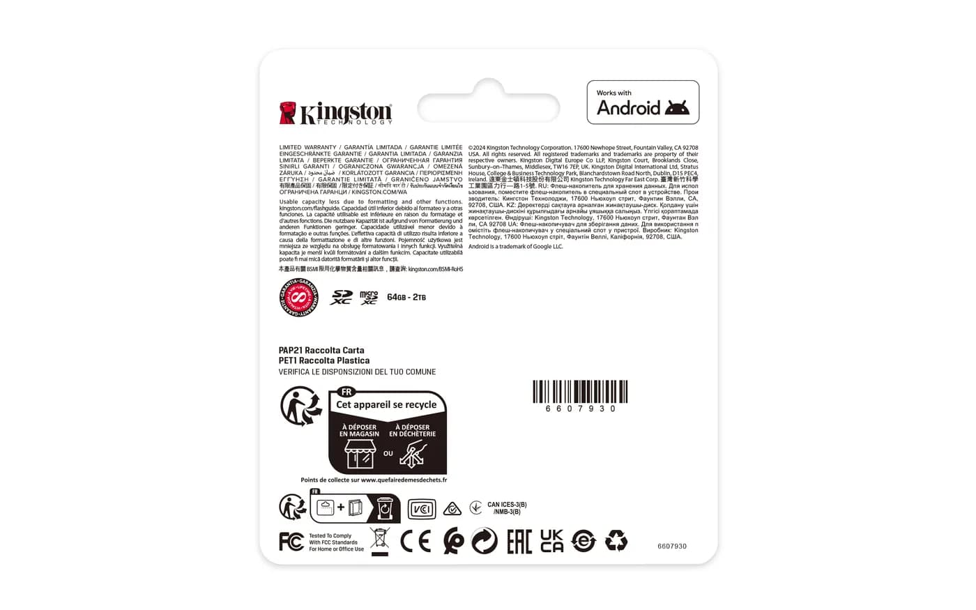 Kingston Technology Canvas Select Plus Gen3 1 TB MicroSDXC UHS-I Clase 6