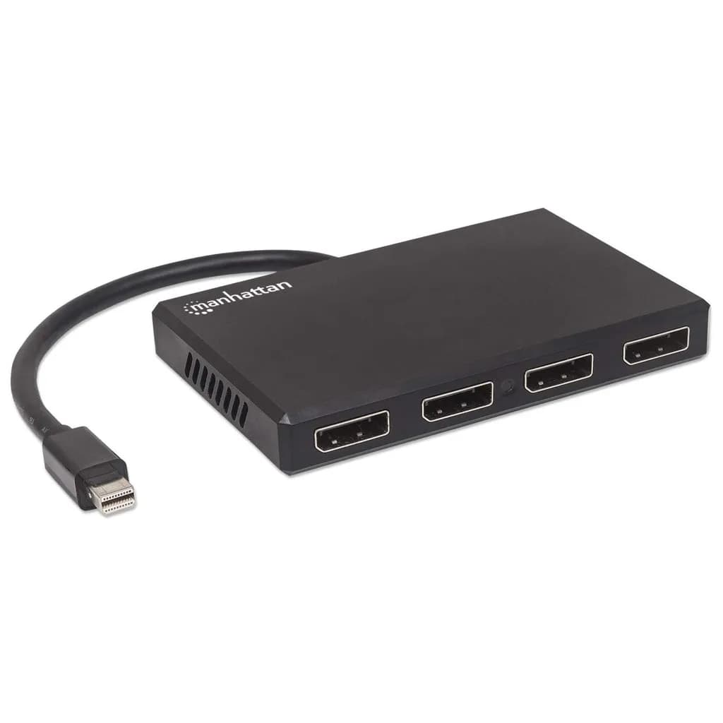 Manhattan Hub Video Splitter de Mini DisplayPort a 4 DisplayPort, con  2