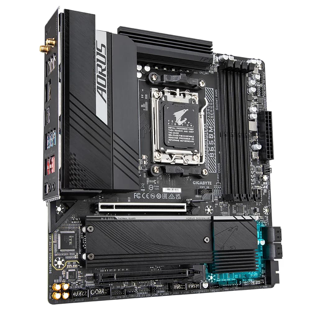 GIGABYTE B650M AORUS ELITE AX placa base AMD B650 Enchufe AM5 Micro AT 3