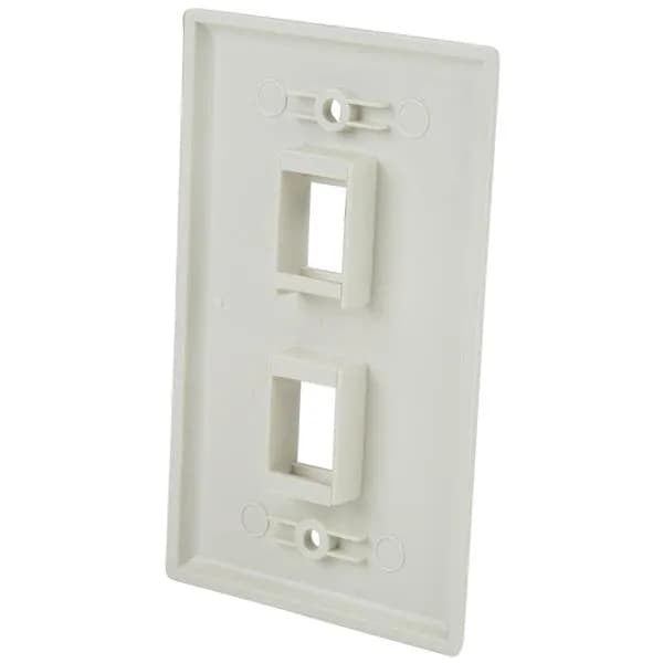 StarTech.com PLATE2WH placa de pared o cubierta de interruptor Blanco 2