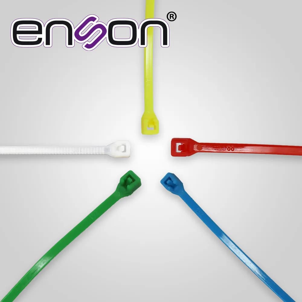 KIT DE CINCHOS DE NYLON ENS-CHKIT2 DE 500 PIEZAS EN 5 COLORES DE 100MM 2