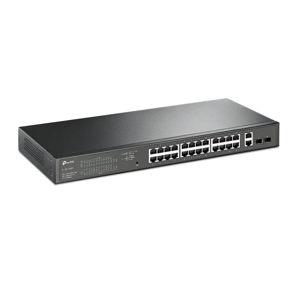 Switch PoE Administrable / 26 Puertos RJ45 Gigabit / 2 Puertos SFP / 2 2