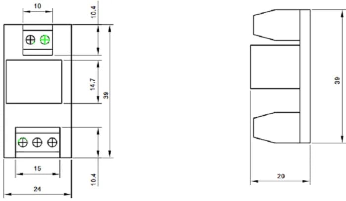 YLI PCB502 - Modulo de relevador externo / Para control de acceso / Co 2