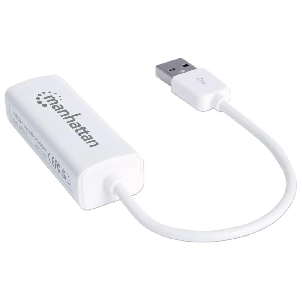 Manhattan Adaptador Fast Ethernet USB de Alta Velocidad 2.0 5