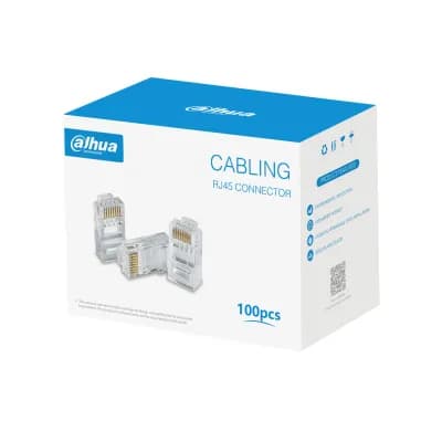 PLUGS DAHUA DH-PFM976-531 CAJA CON 100 PLUGS RJ45 CAT5E/ CHAPADO DE OR 2