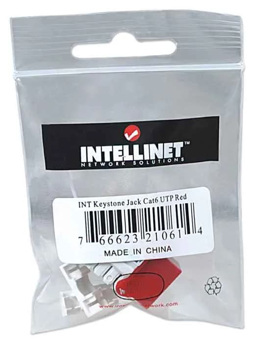 Intellinet JACK RJ45 CAT6 KEYSTONE DE IMPACTO ROJO 2