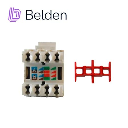 CONECTOR MODULAR JACK RJ45 CAT5E BELDEN AX101309 ESTILO KEYCONNECT BLA 3