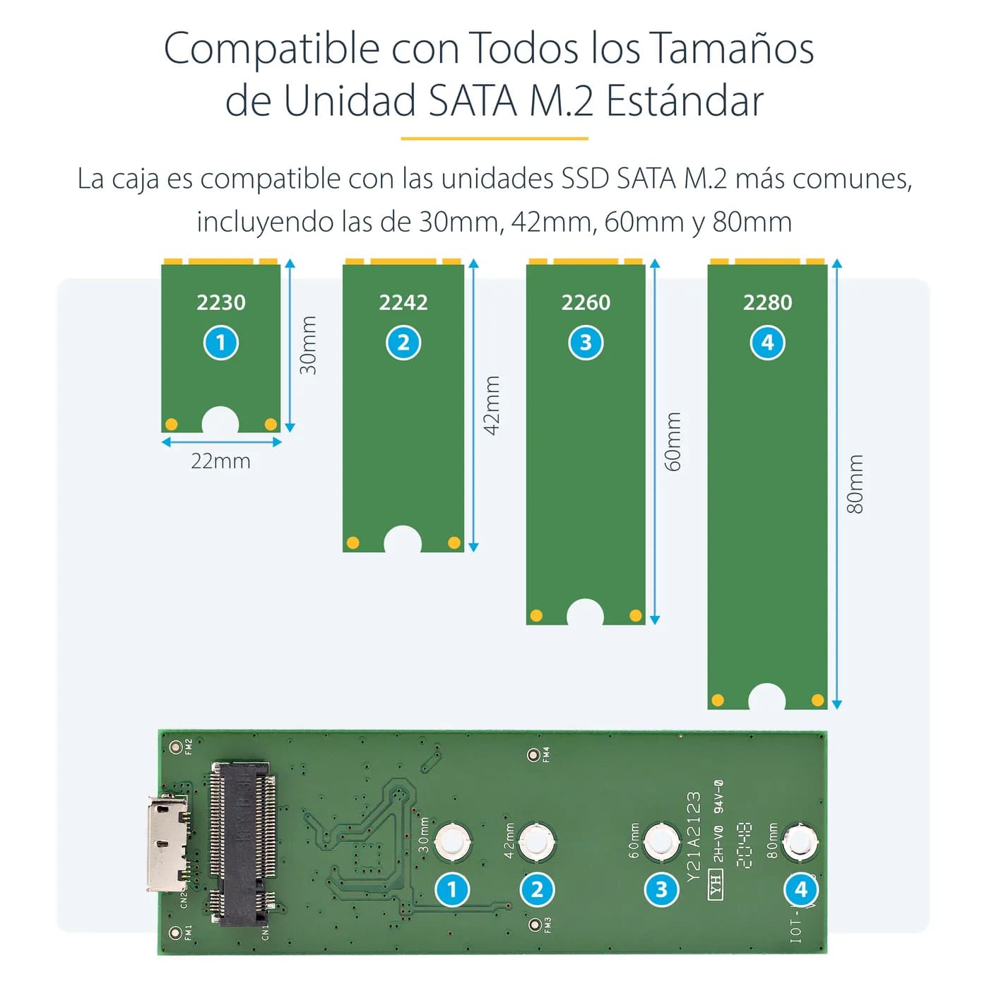StarTech.com Gabinete Adaptador M.2 NGFF a USB 3.1 con Carcasa Protect 8
