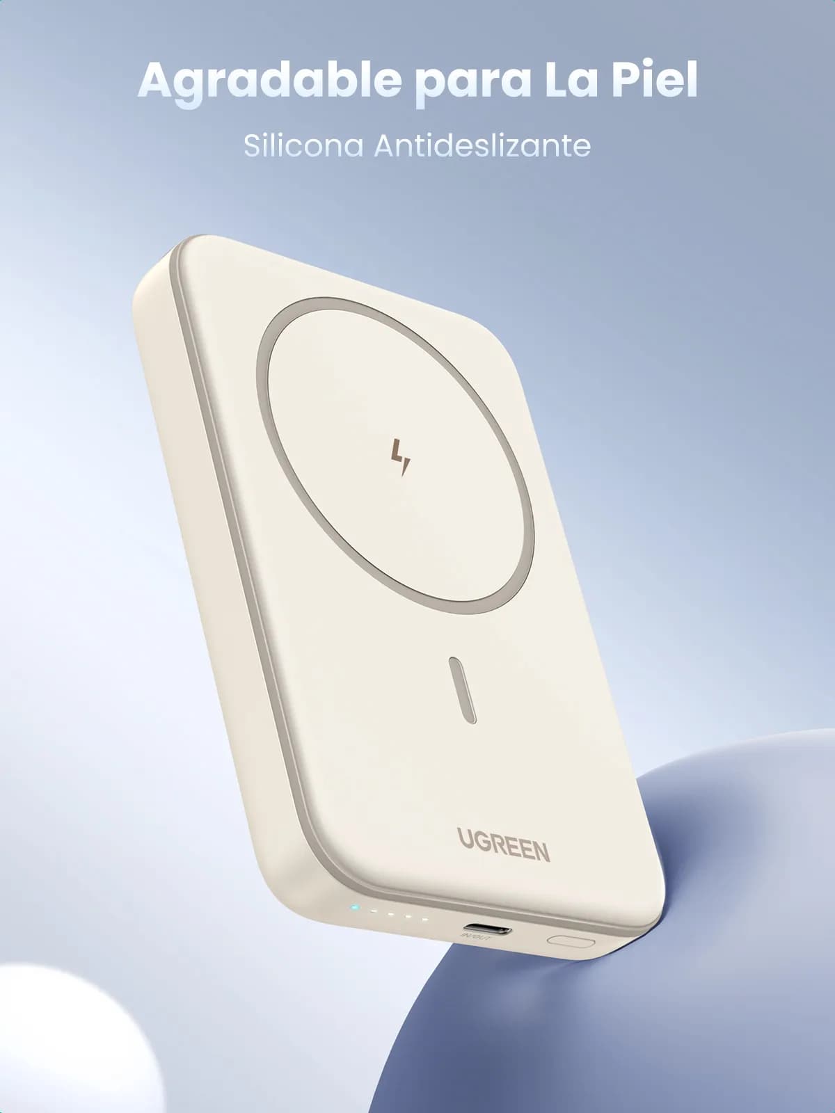 Ugreen 25208 batería externa 10000 mAh Cargador inalámbrico Beige 21