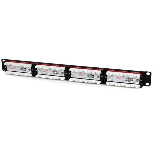 StarTech.com Panel de Parcheo 1U Cat6 110 con 24 Puertos para Montaje  3