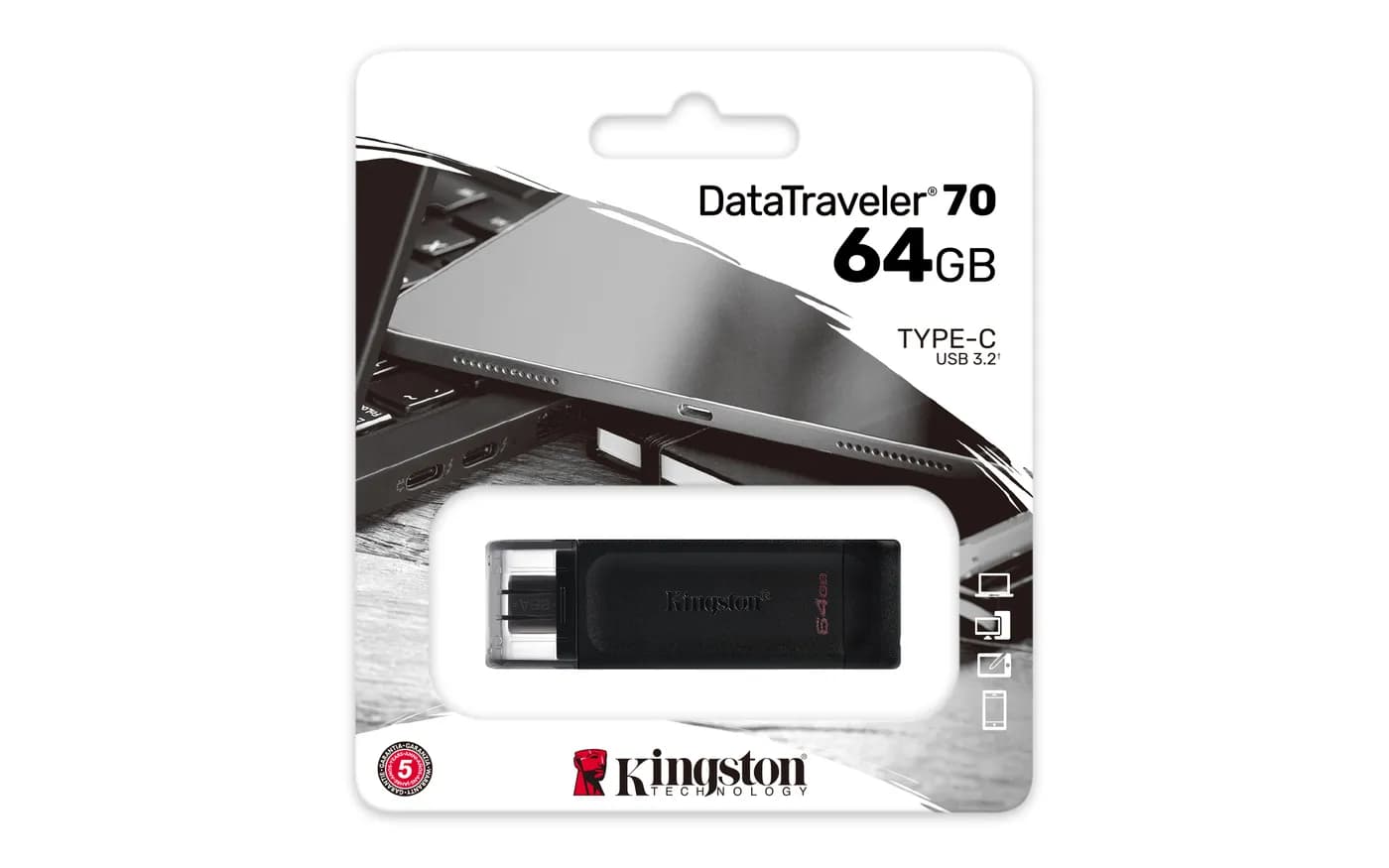 64GB DT70 USB-C 3.2 Gen 1 Data 5