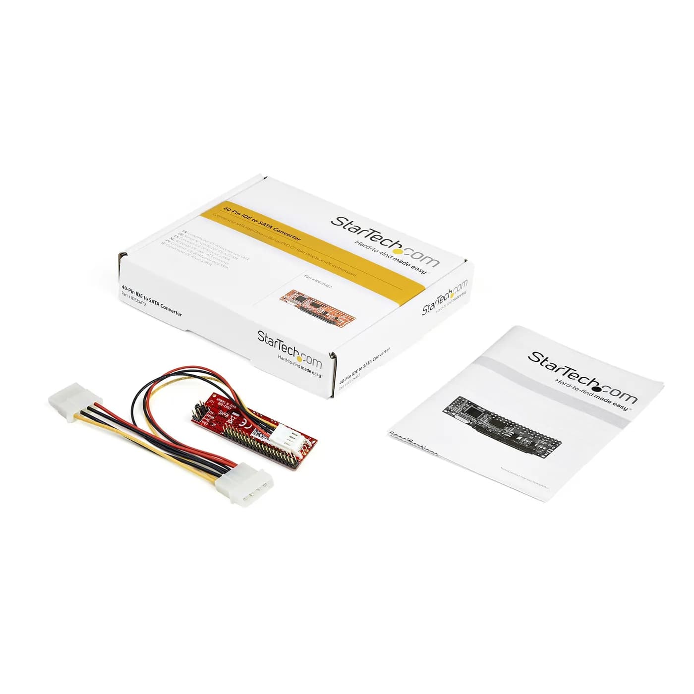 StarTech.com Adaptador IDE PATA de 40 pines a SATA Serial ATA - Conver 4