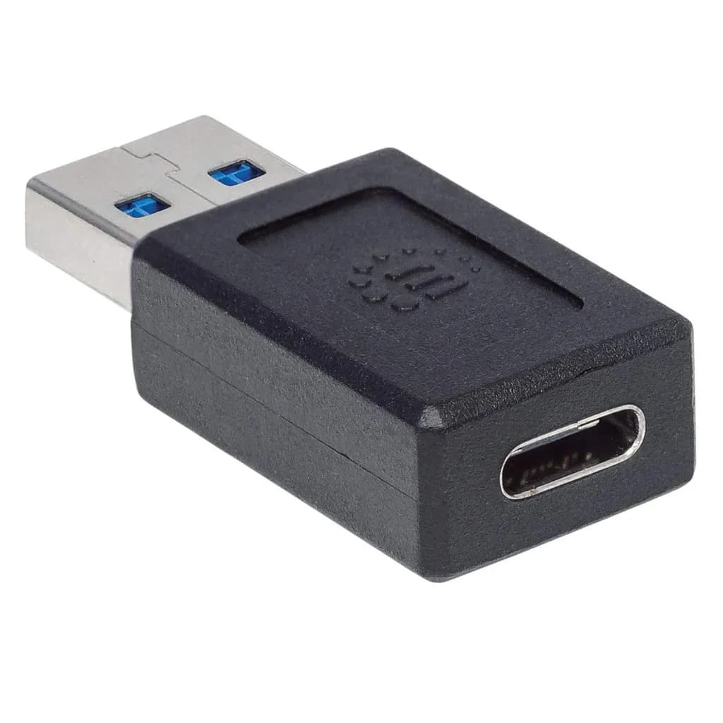 Manhattan Adaptador de USB-A a USB-C con Súper Velocidad 5