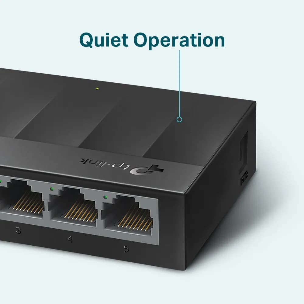 Switch / 5 Puertos Gigabit / 10 Gbps / Fanless / 3.5×2.8×0.9 in 4