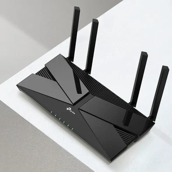 Router WiFi 6 / Doble Banda AX1800 / 4 Puertos LAN Gigabit / 4 Antenas 6
