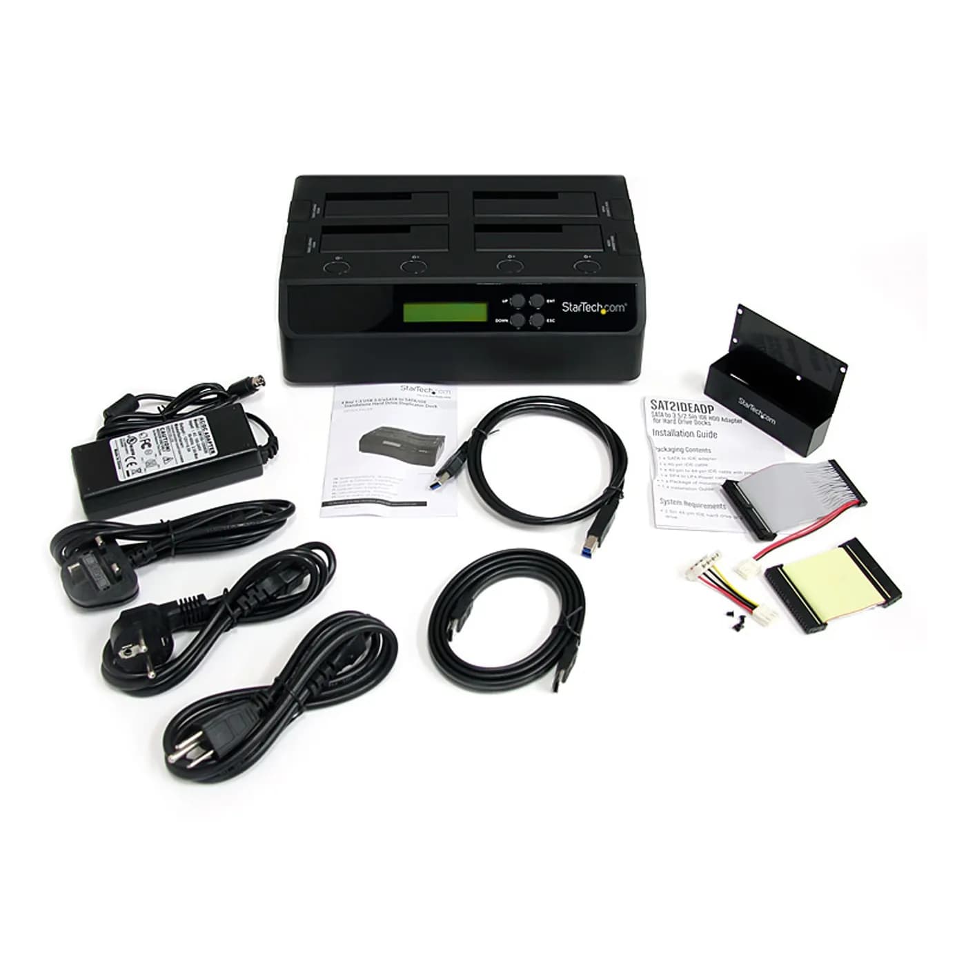 StarTech.com Clonador Borrador Autónomo USB 3.0 / eSATA a SATA de 4 Ba 5