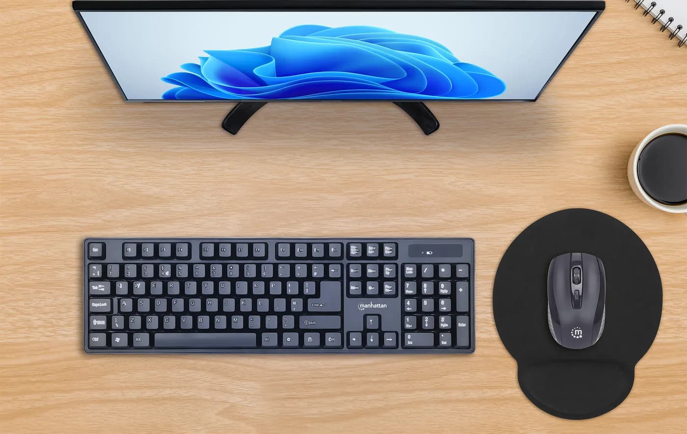 Manhattan Mouse Pad con Descansa Muñecas El material de gel promueve l 5