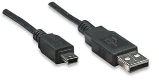 Manhattan 302340 cable USB USB 2.0 3 m USB A Mini-USB B 0.48 Gbit/s Ne 4