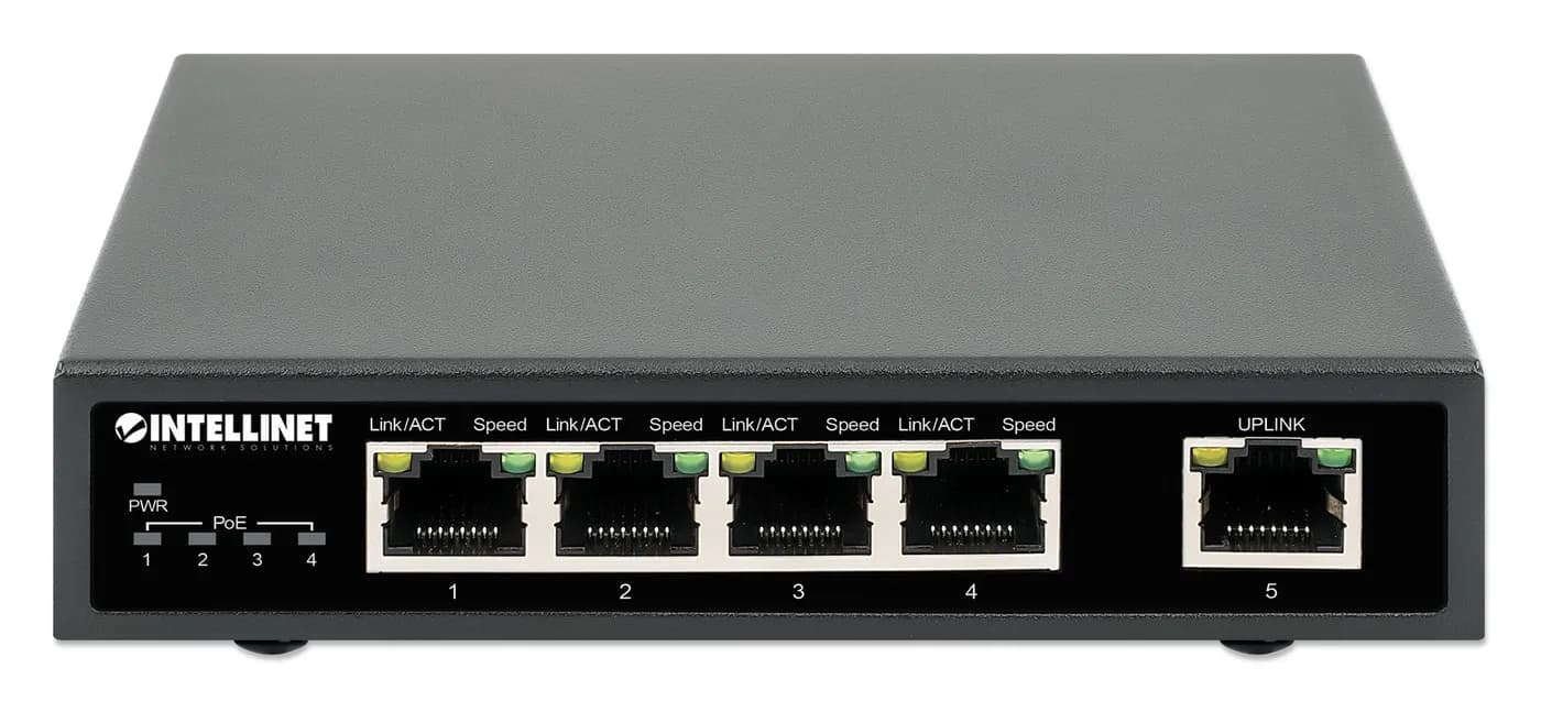 Intellinet Switch PoE+ con 5 puertos Gigabit 3