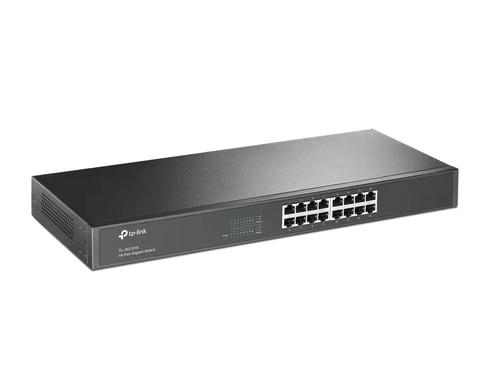 Switch Gigabit no administrable / 16 puertos 10/100/1000 Mbps / Rack o 2