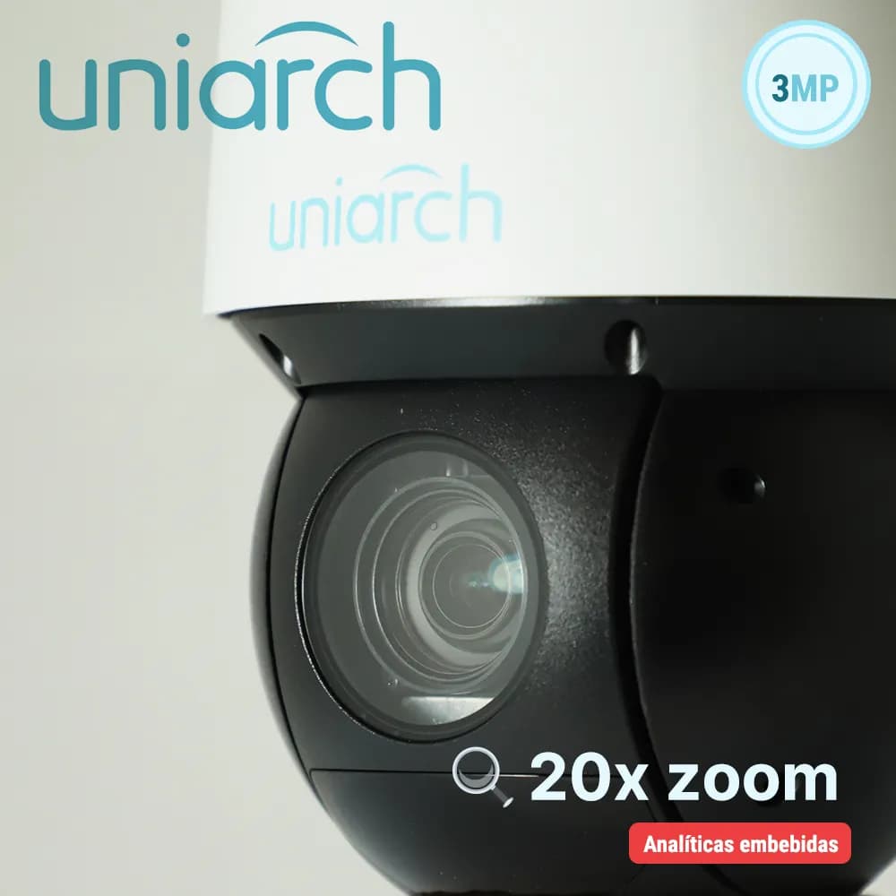 CAMARA IP PTZ UNIARCH IPC-P413-X20K / 3MP / ULTRA265/ LENTE MOTORIZADO 3