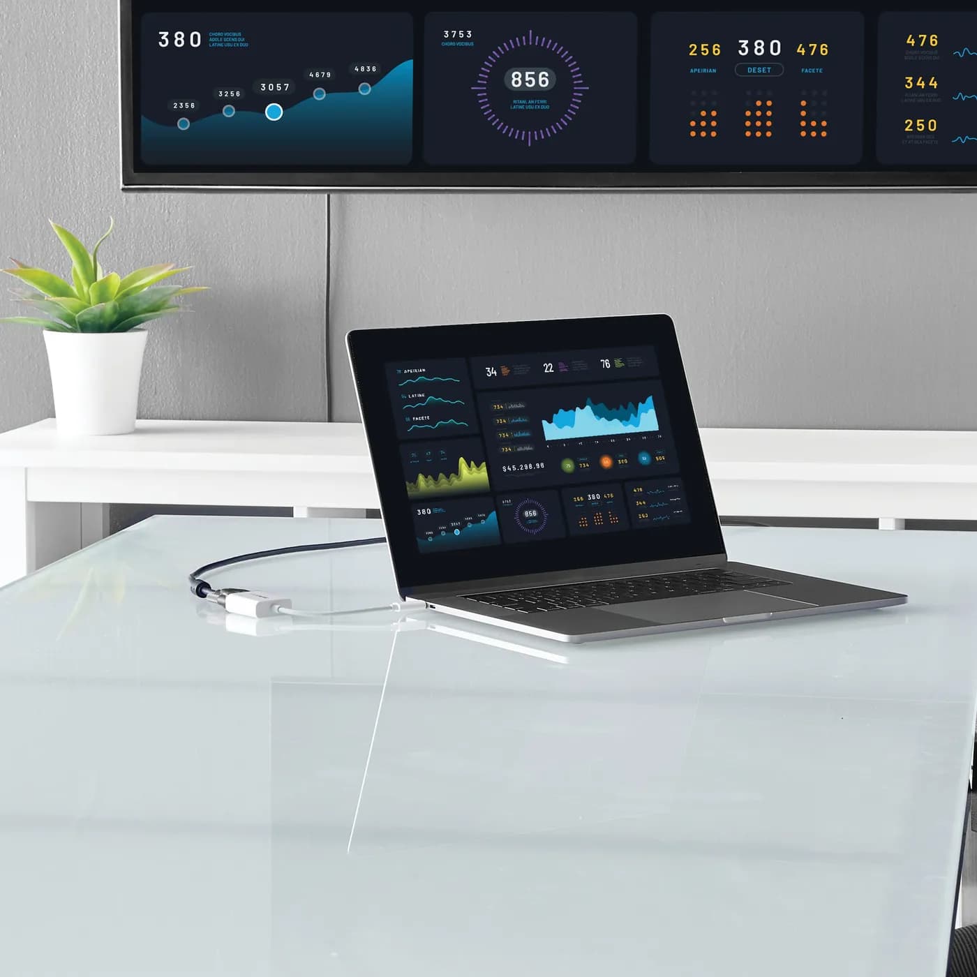 StarTech.com Adaptador USB-C a VGA - Blanco 5