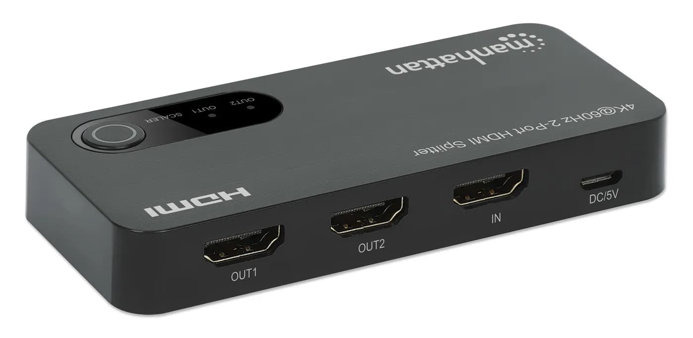 Manhattan 207614 divisor de vídeo HDMI 2x HDMI 5