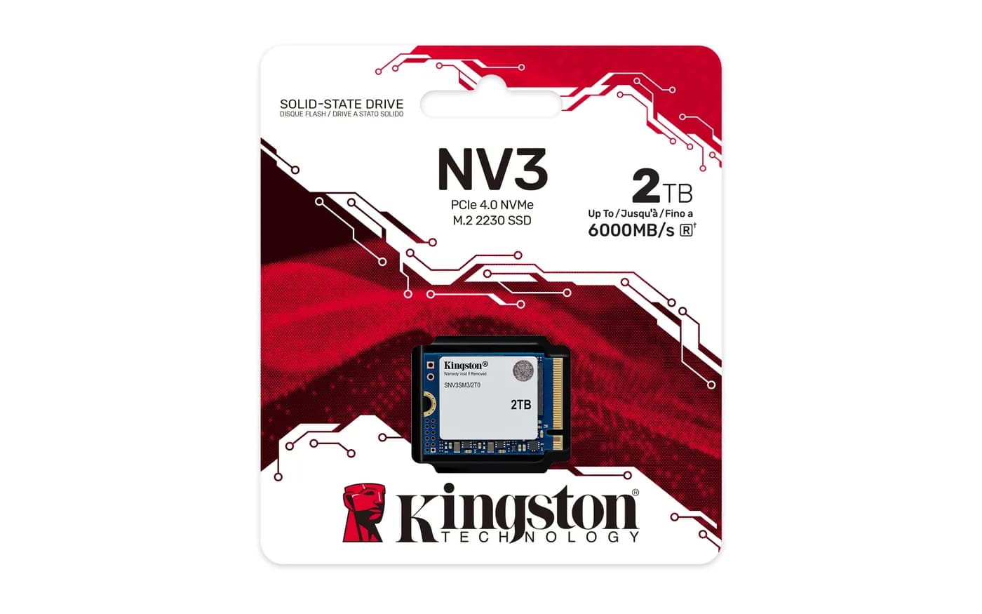 Kingston Technology NV3 2 TB M.2 PCI Express 4.0 NVMe 3D NAND 3