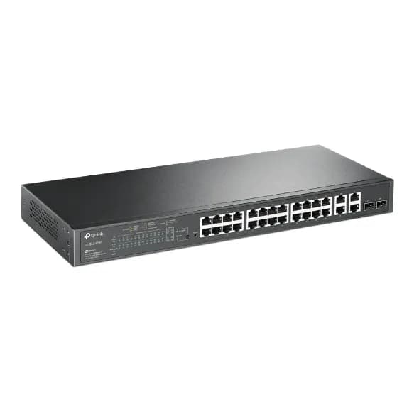 Switch PoE+ Administrable / 24 Puertos 10/100 Mbps / 4 Puertos Gigabit 2