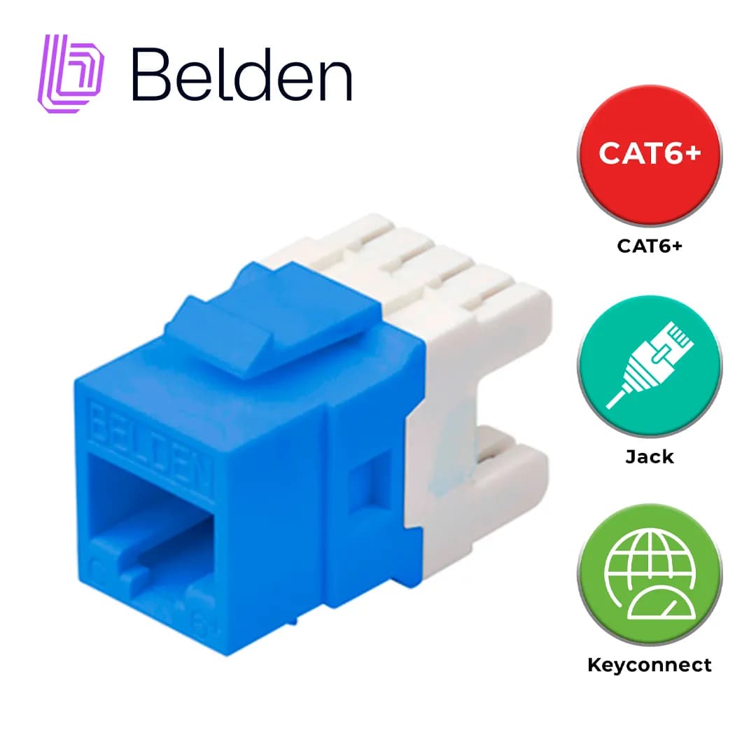 CONECTOR MODULAR JACK CAT6+ RJ45 BELDEN AX104193 / KEYCONNECT / INTERI 2