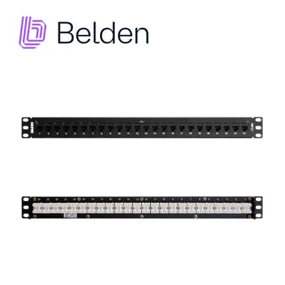 PATCH PANEL KEYCONNECT CAT6+ BELDEN AX103253 / NEGRO / 24 PUERTOS / 1U 4