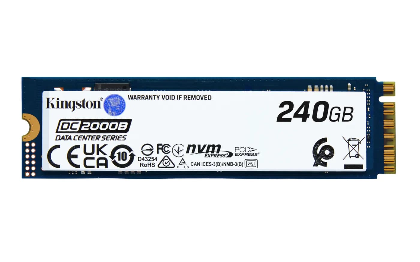 Kingston Technology DC2000B 240 GB M.2 PCI Express 4.0 NVMe 3D TLC 2