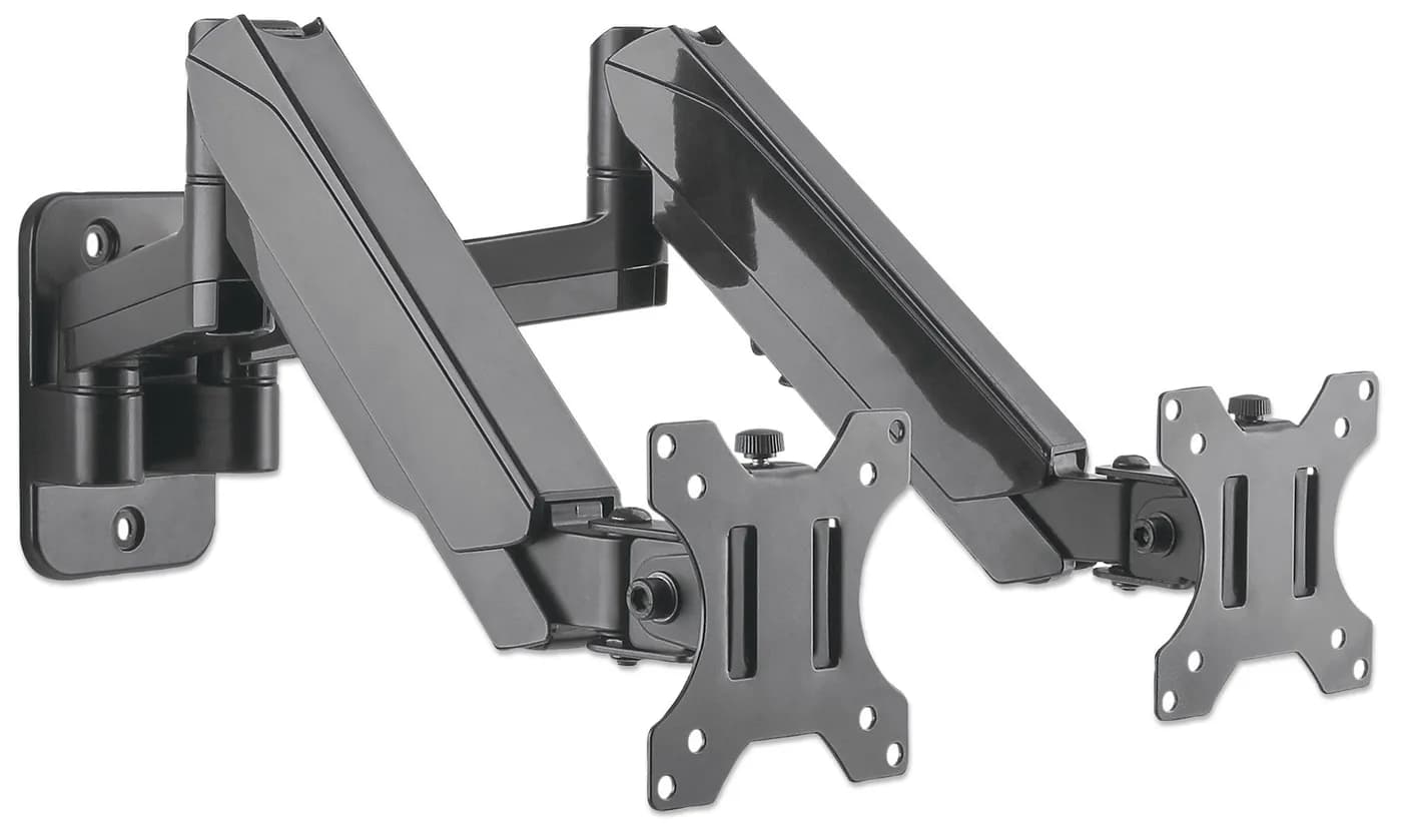 Manhattan Soporte universal de pared para dos monitores, con pistones  3