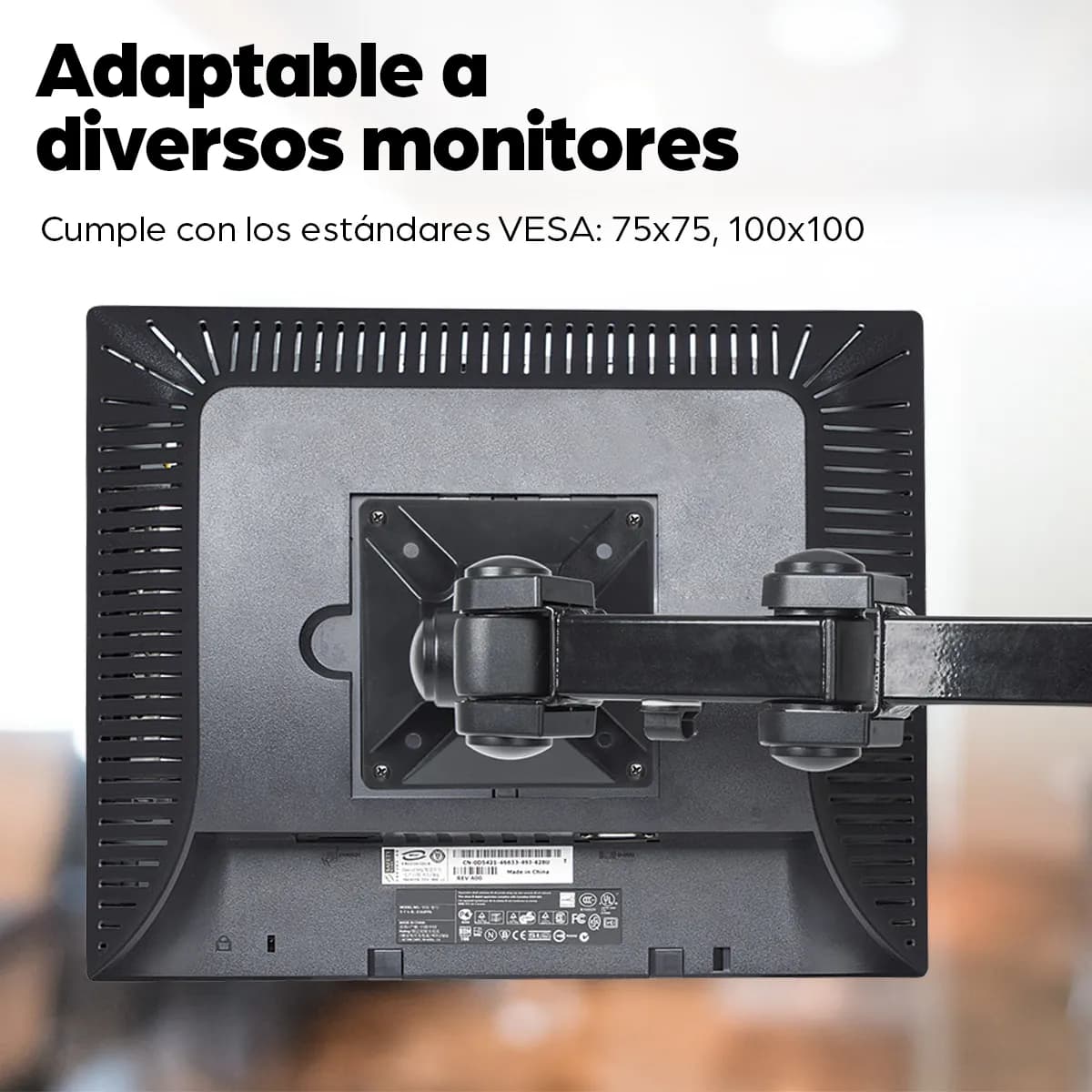 Manhattan Soporte para monitor, de escritorio, movimiento articulado,  6