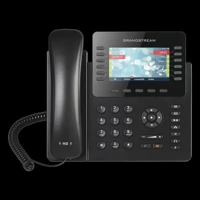 Teléfono IP Empresarial / 12 Líneas / 6 Cuentas SIP / Pantalla LCD Col