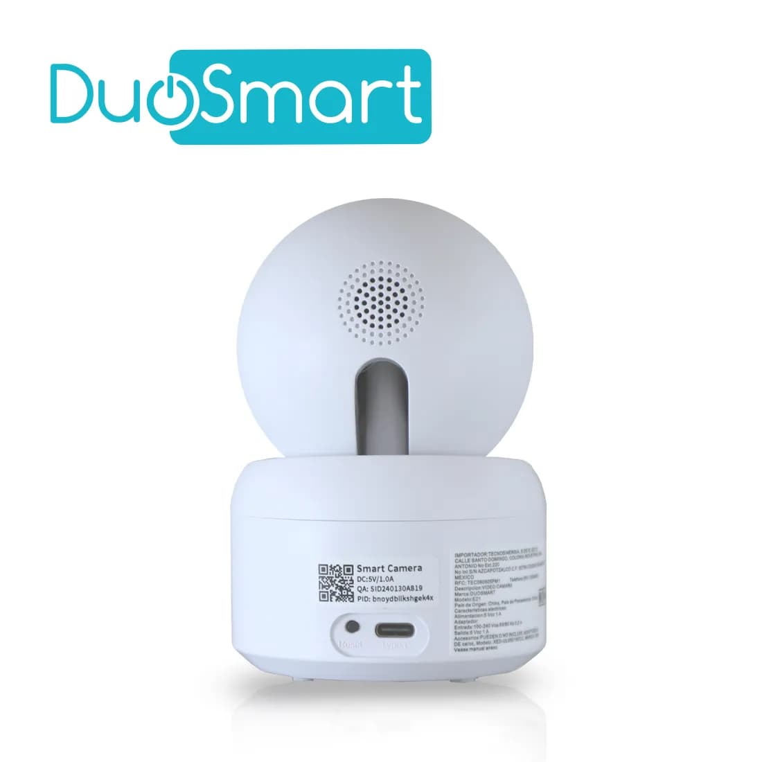 CAMARA INTELIGENTE CON MOVIMIENTO PT WIFI 2.4 GHZ DUOSMART E21 PARA IN 3