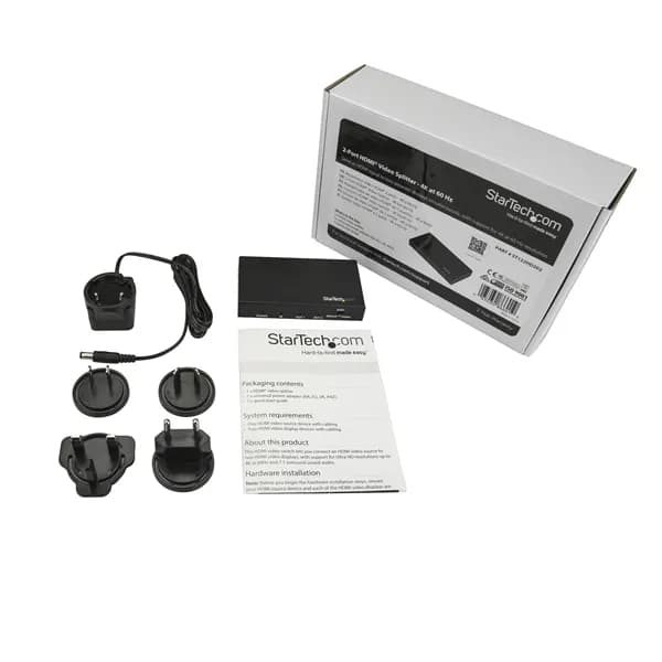 StarTech.com Splitter HDMI de 2 Puertos - 60Hz 5