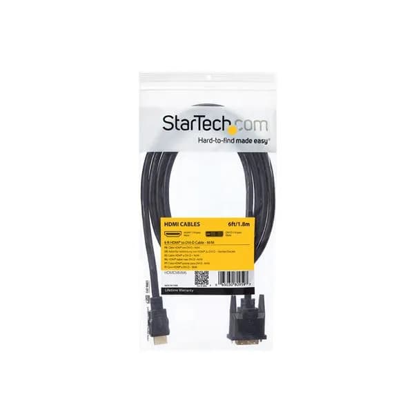 StarTech.com Cable Adaptador HDMI a DVI-D de 1.8m - Macho a Macho 6