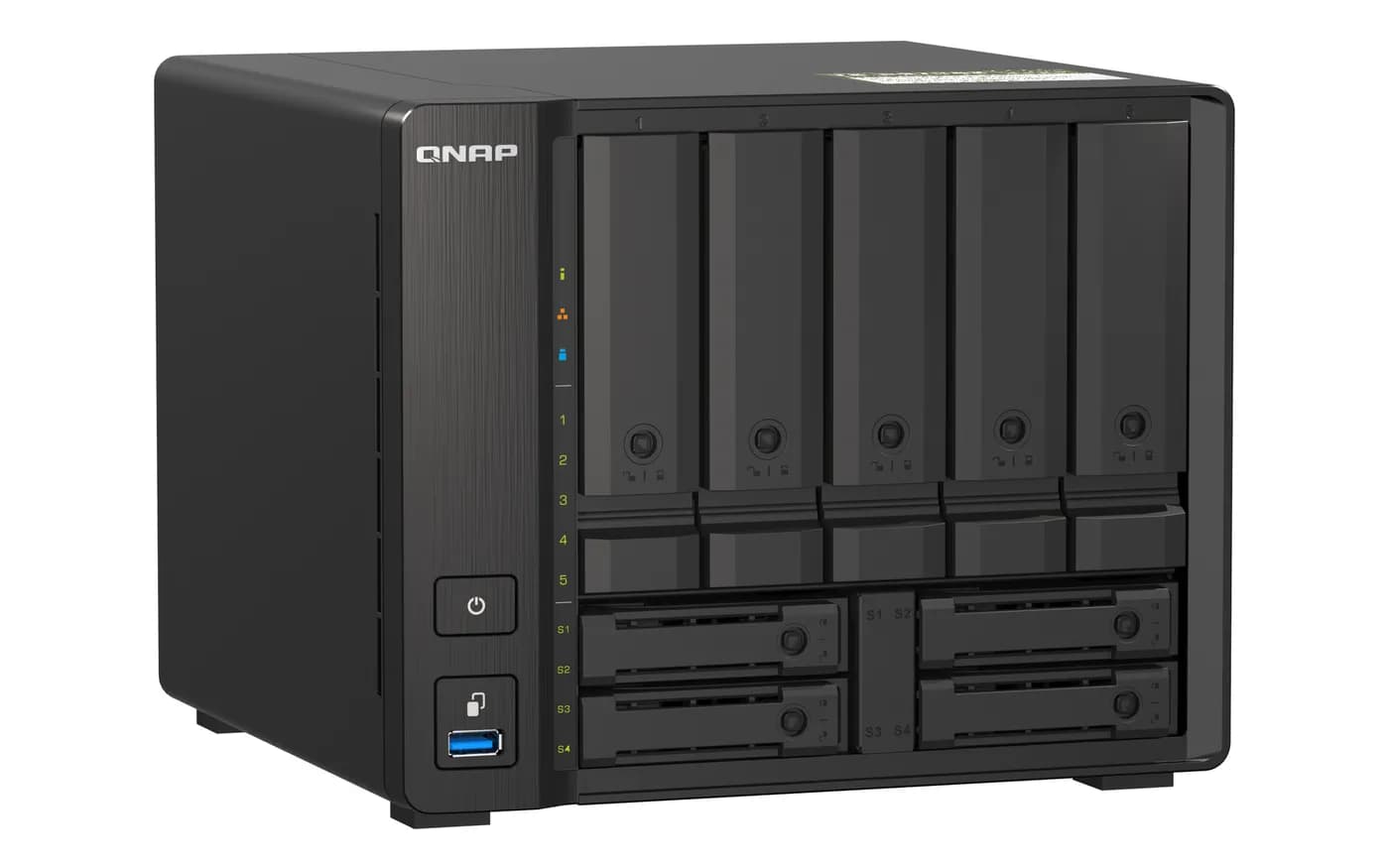 QNAP TS-H973AX NAS Tower Ryzen Embedded V1500B 8 GB DDR4 0 TB QuTS her 2