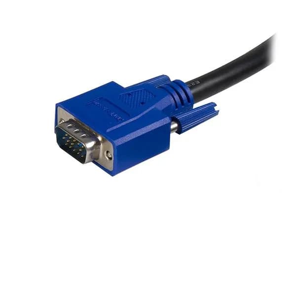 StarTech.com Cable KVM de 1.8m Todo en Uno VGA USB A USB B HD15 - 2 en 2