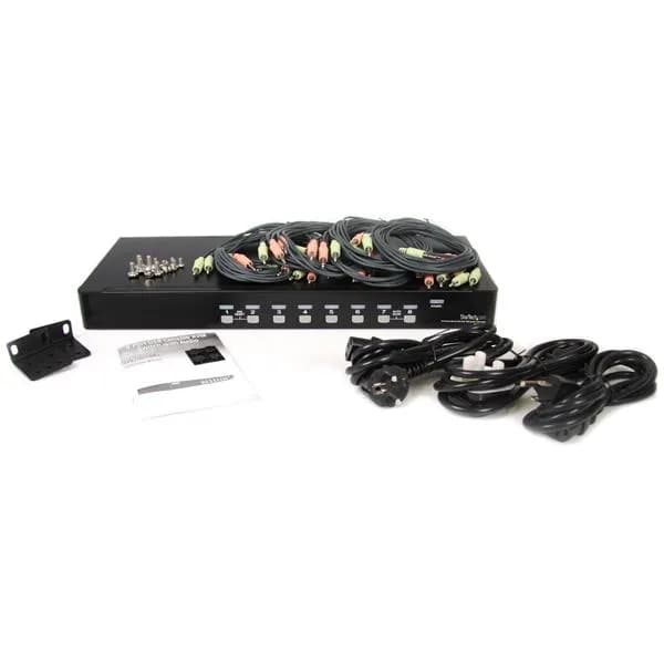 StarTech.com Conmutador Switch KVM 8 Puertos de Video VGA HD15 USB 2.0 4