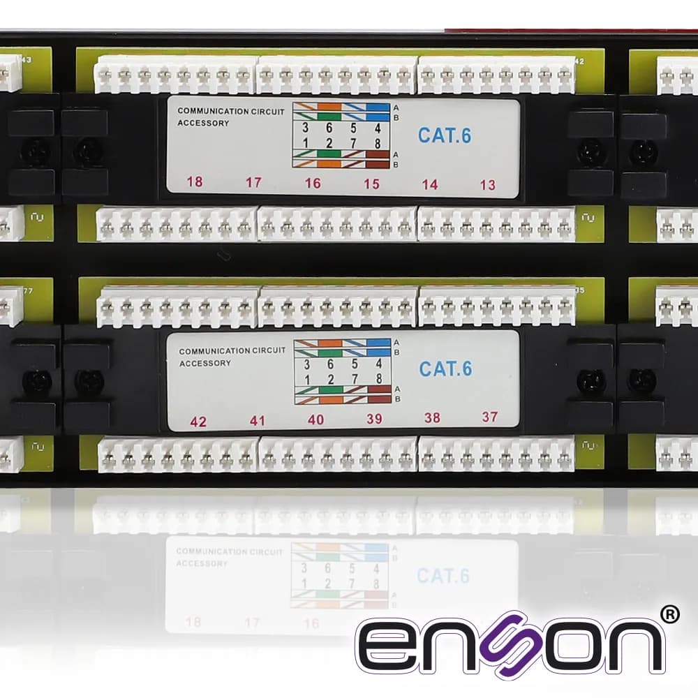 PATCH PANEL ENSON ENS-PA48P7 2UR PRECARGADO CAT6 48 PUERTOS MONTAJE EN 5