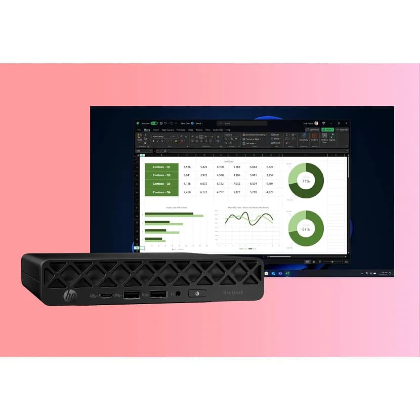 HP ProDesk 4 Mini G1i Desktop AI PC Intel Core Ultra 7 265T 16 GB DDR5 6