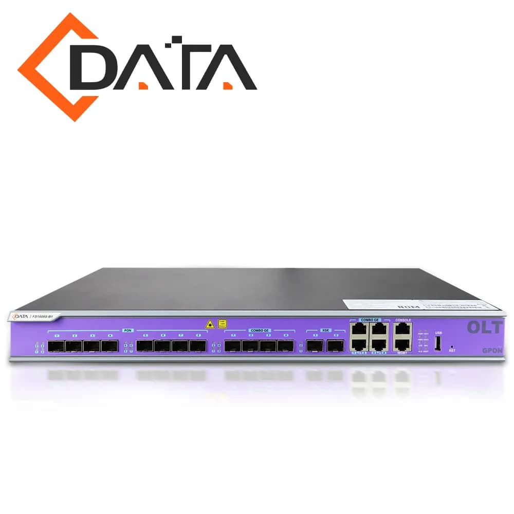 GPON OLT C-DATA FD1608S-B1 / 8 PUERTOS PON SFP SC-UPC / 4 PUERTOS COMB 2