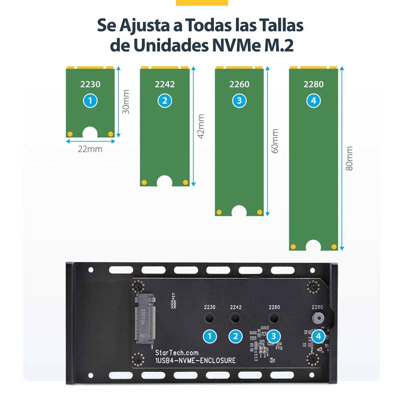 StarTech.com Gabinete USB4 NVMe M.2 - 40Gbps - Gabinete USB Tipo C par 10