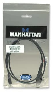 Manhattan 1m USB cable cable USB USB 2.0 USB A 0.48 Gbit/s Negro 2